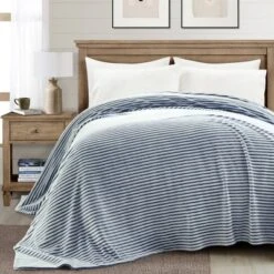 92"x120" Oversized Super Cozy Ultra Soft Ribbed Faux Fur Throw Blanket - Lush Décor -Lush Décor GUEST 78861b50 20b6 46b0 a498 a18f7fcb1f38