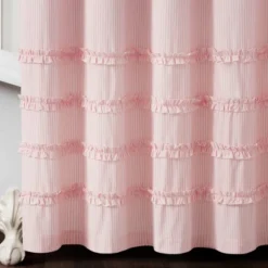 72"x72" Vintage Stripe Yarn Dyed Cotton Shower Curtain - Lush Décor -Lush Décor GUEST 788ea009 f91d 4d39 b373 5901395a8188
