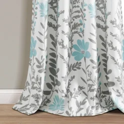 2pk 52"x84" Light Filtering Aprile Curtain Panels Blue - Lush Décor -Lush Décor GUEST 7a1c0b2e f49d 4367 b2d8 d5afd76a58f6