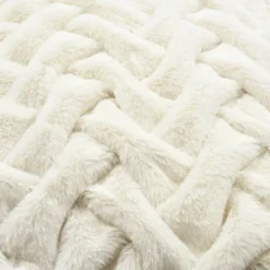 20"x20" Oversize Soft Faux Fur Weave Family-Friendly Square Pillow Cover Ivory - Lush Décor 11 20"x20" Oversize Soft Faux Fur Weave Family-Friendly Square Pillow Cover Ivory - Lush Décor -Lush Décor GUEST 7a78fc51 7683 4c17 a1bf a1c0f1fef2f5