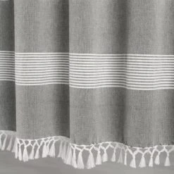 Set Of 2 Farmhouse Tucker Stripe Yarn Dyed Cotton Knotted Tassel Light Filtering Window Curtain Panels - Lush Décor 9 Set Of 2 Farmhouse Tucker Stripe Yarn Dyed Cotton Knotted Tassel Light Filtering Window Curtain Panels - Lush Décor -Lush Décor GUEST 7bbf2458 b853 42d0 87b7 2ef5c8c50fce