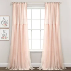 Set Of 2 (84"x40") Tulle Skirt Solid Window Curtain Panels - Lush Décor 16 Set Of 2 (84"x40") Tulle Skirt Solid Window Curtain Panels - Lush Décor -Lush Décor GUEST 7c24b123 e105 40b5 8884 e93da54118c4