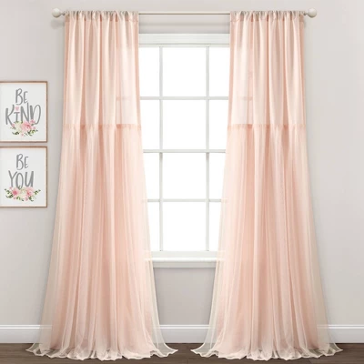 Set Of 2 (84"x40") Tulle Skirt Solid Window Curtain Panels - Lush Décor 9 Set Of 2 (84"x40") Tulle Skirt Solid Window Curtain Panels - Lush Décor - Image 7