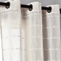 Set Of 2 Farmhouse Texture Grommet Sheer Window Curtain Panels - Lush Décor 11 Set Of 2 Farmhouse Texture Grommet Sheer Window Curtain Panels - Lush Décor -Lush Décor GUEST 7d07e837 073c 4584 8556 4099d983a722