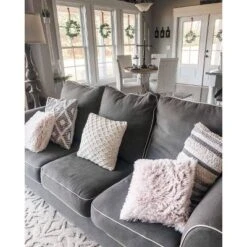 20"x20" Oversize Adelyn Family-Friendly Square Throw Pillow Cover - Lush Décor -Lush Décor GUEST 7e53a3c7 6dda 46f3 a698 ac3b43d30421