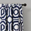 2pk 52"x84" Light Filtering Octagon Blocks Curtain Panels Navy - Lush Décor -Lush Décor GUEST 7ee7f5fa 21ff 4c39 b58c 416bafadf0b2