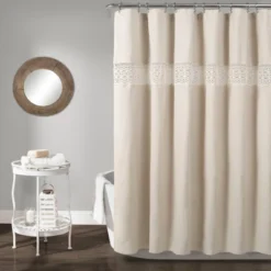 Dana Lace Shower Curtain - Lush Décor 10 Dana Lace Shower Curtain - Lush Décor -Lush Décor GUEST 81170080 4727 41b6 b180 bba2066c1eb6