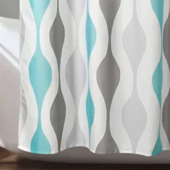 Mid-Century Geo Shower Curtain - Lush Décor -Lush Décor GUEST 81d5bef2 9aa4 499b b3b8 6b96d3d61b61