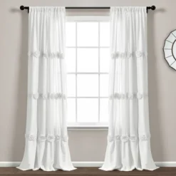 84"x40" Darla Light Filtering Window Curtain Panels - Lush Décor 13 84"x40" Darla Light Filtering Window Curtain Panels - Lush Décor -Lush Décor GUEST 81d688b8 b33e 40f4 bbc5 9c07d5caceaa