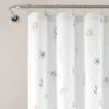 72"x72" Livia Flora Silver-Infused Antimicrobial Shower Curtain Neutral/Blue - Lush Décor -Lush Décor GUEST 8310349d 8076 4f33 836b a373acfb9c68