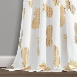 Pineapple Toss Window Curtain Panels - Lush Décor -Lush Décor GUEST 855f8d55 31c1 405d be79 0dfdb8257ecd