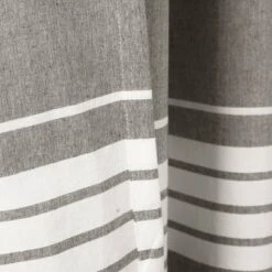 Set Of 2 Coastal Nantucket Yarn Dyed Cotton Tassel Fringe Light Filtering Window Curtain Panels - Lush Décor -Lush Décor GUEST 8c1ec2bf a1ee 40de b30a 98a2474deff1