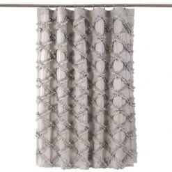 Ruffle Diamond Shower Curtain - Lush Décor -Lush Décor GUEST 8cad4cf3 4568 4692 b8e3 d44067fb6b01