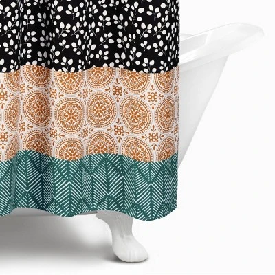 Bohemian Stripe Shower Curtain - Lush Décor 5 Bohemian Stripe Shower Curtain - Lush Décor - Image 3