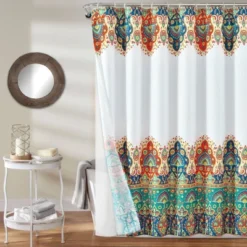 14pc Bohemian Meadow Shower Curtain With Peva Lining And Rings Set - Lush Décor -Lush Décor GUEST 93ac9cda 0d7c 413c a2e5 6e671d06b6ad