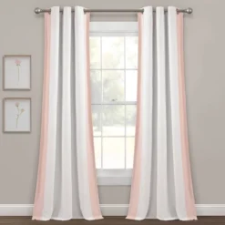 40"x84" Kids' Block Border 100% Lined Grommet Blackout Single Window Curtain Panel - Lush Décor -Lush Décor GUEST 94af23bb 1423 4920 89ef 0eef571dd944