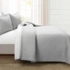 Lush Décor 3pc Farmhouse Box Stitch And Stripe Oversized Reversible Cotton Quilt Set Gray 2 Lush Décor 3pc Farmhouse Box Stitch And Stripe Oversized Reversible Cotton Quilt Set Gray -Lush Décor GUEST 950a05ba cbd3 4688 805e 5a51c4d001ff