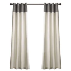 84" X 52" Milo Linen Window Curtain Panels Set - Lush Décor -Lush Décor GUEST 97924f5c 97a5 46a6 b1e4 4e63429ae807