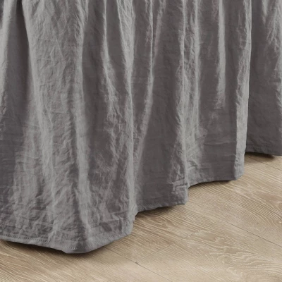 Ruched Ruffle Elastic Easy Wrap Around Bedskirt - Lush Décor 6 Ruched Ruffle Elastic Easy Wrap Around Bedskirt - Lush Décor - Image 4