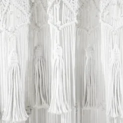 1pc 40"x84" Light Filtering Boho Macrame Tassel Curtain Panel White - Lush Décor 11 1pc 40"x84" Light Filtering Boho Macrame Tassel Curtain Panel White - Lush Décor -Lush Décor GUEST 988a4e18 feba 493e 8f96 315c42ef6bcf