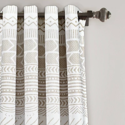 Set Of 2 Hygge Geo Light Filtering Window Curtain Panels - Lush Décor 3 Set Of 2 Hygge Geo Light Filtering Window Curtain Panels - Lush Décor