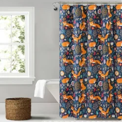 72"x72" Kids' Pixie Fox Shower Curtain - Lush Décor -Lush Décor GUEST 98986729 66c1 4c61 8a55 e10a6258399b