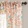 2pk 38"x84" Sheer Weeping Flower Curtain Panels Turquoise/Tangerine - Lush Décor 1 2pk 38"x84" Sheer Weeping Flower Curtain Panels Turquoise/Tangerine - Lush Décor -Lush Décor GUEST 98febbb2 ad4e 4a93 985b 0d661171fa49