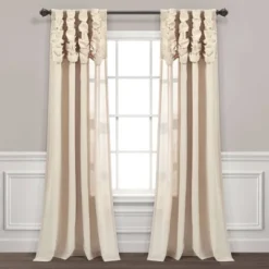 84"x52" Ruched Waterfall Linen Window Curtain Panel - Lush Décor 17 84"x52" Ruched Waterfall Linen Window Curtain Panel - Lush Décor -Lush Décor GUEST 9965867d ea8f 497e aa67 d976a3fd718e