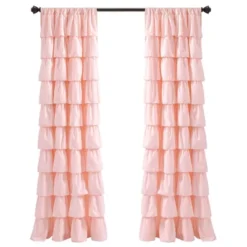 50"x84" Ruffle Light Filtering Window Curtain Panels - Lush Décor -Lush Décor GUEST 9c1c4b18 ca8d 4d97 baca 27fd82a8b6de