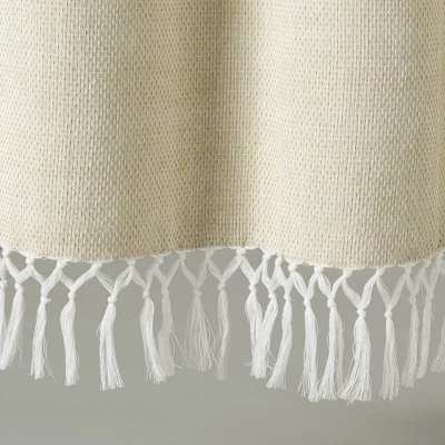 Tucker Stripe Yarn Dyed Cotton Knotted Tassel Shower Curtain - Lush Décor 6 Tucker Stripe Yarn Dyed Cotton Knotted Tassel Shower Curtain - Lush Décor - Image 4