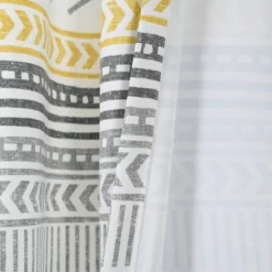 2pk 52"x84" Light Filtering Hygge Geo Curtain Panels Yellow - Lush Décor -Lush Décor GUEST 9f0c5cdb f9e2 4b4d a963 e533d862c6b3