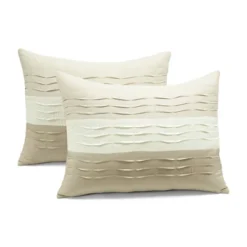 Lush Décor 5pc Mia Pleated Color Block Comforter Bedding Set Light Beige 15 Lush Décor 5pc Mia Pleated Color Block Comforter Bedding Set Light Beige -Lush Décor GUEST a0822942 18ba 4633 ae1d cd19fbee1223