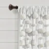 84"x52" Pom-Pom Tassel Linen Light Filtering Window Curtain Panel - Lush Décor -Lush Décor GUEST a1969e5d 4a90 433c badc 1db28fa19d73