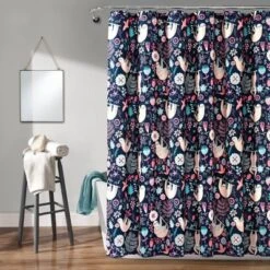 72"x72" Hygge Sloth Shower Curtain Single - Lush Décor 12 72"x72" Hygge Sloth Shower Curtain Single - Lush Décor -Lush Décor GUEST a334a0f2 b90b 4f6b 9c1d a284a9ab73a4