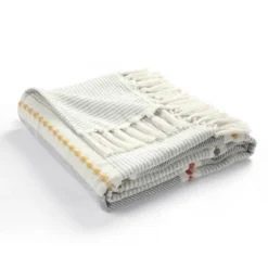 50"x60" Herringbone Striped Yarn Dyed Cotton Woven Throw Blanket With Tassels - Lush Décor 19 50"x60" Herringbone Striped Yarn Dyed Cotton Woven Throw Blanket With Tassels - Lush Décor -Lush Décor GUEST a4bccd6c bcc0 4e2b 972a 869cd41a08cf