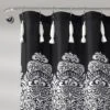 72"x72" Boho Medallion Shower Curtain Black - Lush Decor
