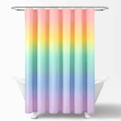 72"x72" Single Kids' Rainbow Ombre Shower Curtain Rainbow/Turquoise - Lush Décor 9 72"x72" Single Kids' Rainbow Ombre Shower Curtain Rainbow/Turquoise - Lush Décor -Lush Décor GUEST a913a41c 13e0 4576 af23 d7a8041e3a0c