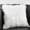 Luca Faux Fur Square Throw Pillow White - Lush Décor -Lush Décor GUEST aa2a0dde f4b9 49bb b5f7 66e27f2d4ce8