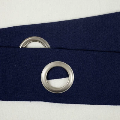 84"x40" Faux Linen Grommet Window Curtain Panels - Lush Décor 7 84"x40" Faux Linen Grommet Window Curtain Panels - Lush Décor - Image 5