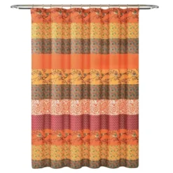 Royal Empire Shower Curtain Orange - Lush Décor -Lush Décor GUEST ad3c2931 57dd 462a b312 b7fb9b0b9576