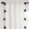 84"x52" Boho Faux Linen Texture Tassel Rod Pocket Window Curtain Panels - Lush Décor 1 84"x52" Boho Faux Linen Texture Tassel Rod Pocket Window Curtain Panels - Lush Décor -Lush Décor GUEST ad531944 105a 4fc4 842f 0eeceaf9bf3c