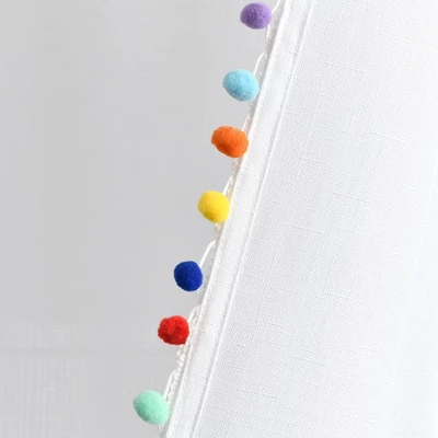 72"x72" Kids' Pom Pom Shower Curtain - Lush Décor 7 72"x72" Kids' Pom Pom Shower Curtain - Lush Décor - Image 5