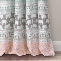 Elephant Striped Window Curtain Panels - Lush Décor -Lush Décor GUEST b0cf3ca2 bc79 4cc5 8ab3 d66760cd5c36