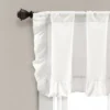52"x18" Linen Ruffle Window Valance White - Lush Décor -Lush Décor GUEST b25797ba 4e7b 4da9 bf3d a65a44ccd93e