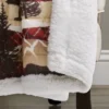 Lush Décor 50"x60" Holiday Lodge Faux Shearling Throw Blanket Red/Brown -Lush Décor GUEST b35da3a6 f731 4801 8a8e 72b1041a4673