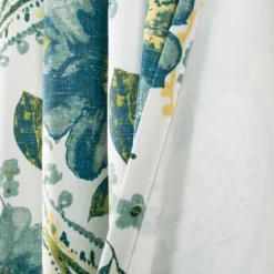 2pk Light Filtering Floral Paisley Window Curtain Panels Blue - Lush Décor -Lush Décor GUEST b3e943e2 c07c 4851 b074 883e4bf12a95
