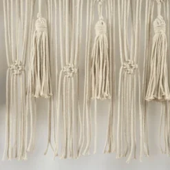 40"x30" Boho Macrame Tassel Cotton Window Valance Tan - Lush Décor -Lush Décor GUEST b868d154 5feb 4038 8ab9 05b824088f6c