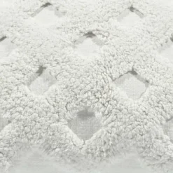 20"x20" Oversize Tufted Diagonal Family-Friendly Square Throw Pillow Cover White - Lush Décor -Lush Décor GUEST b8d3e6dd 6036 4274 af88 f1ae25cb63d1