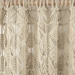 1pc 40"x84" Light Filtering Boho Macrame Tassel Curtain Panel Tan - Lush Décor 9 1pc 40"x84" Light Filtering Boho Macrame Tassel Curtain Panel Tan - Lush Décor -Lush Décor GUEST b8f03eb4 3350 4583 9c66 124799675d7b