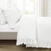 Lush Decor 3pc King Reyna 100% Cotton Duvet Cover Set White -Lush Décor GUEST ba676562 2ef3 4617 8011 e8e072f7915f